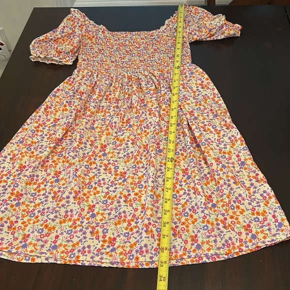 Noisy May Sabina Ditzy Floral Smocked Loose Fitting Flowy Cottagecore Dress XS - Picture 9 of 11